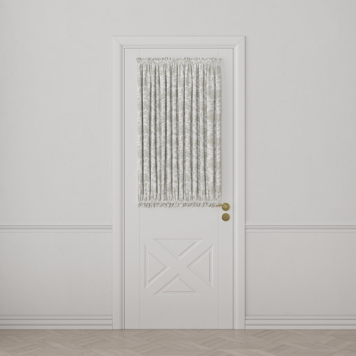 Dual Rod Pocket Curtains in Toile - Rich Cream