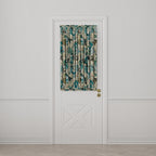 Dual Rod Pocket Curtains in Garden Tea Time - Blue Haze