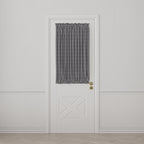 Dual Rod Pocket Curtains in Gingham - Black