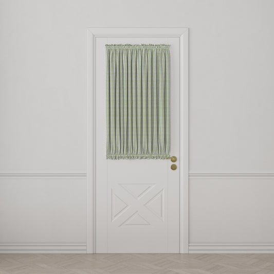 Dual Rod Pocket Curtains in Gingham - Sage