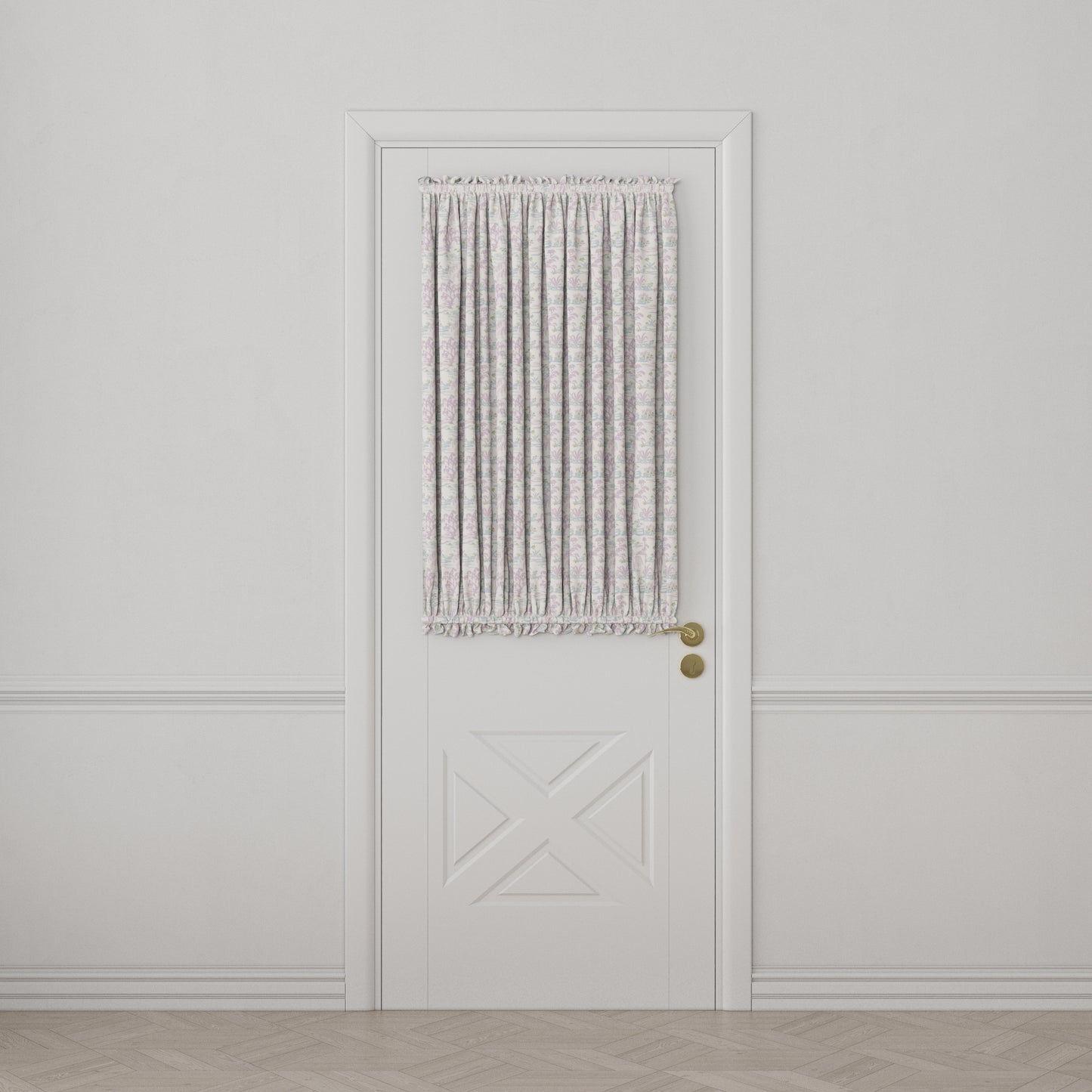 Dual Rod Pocket Curtains in Meadow - Lavender