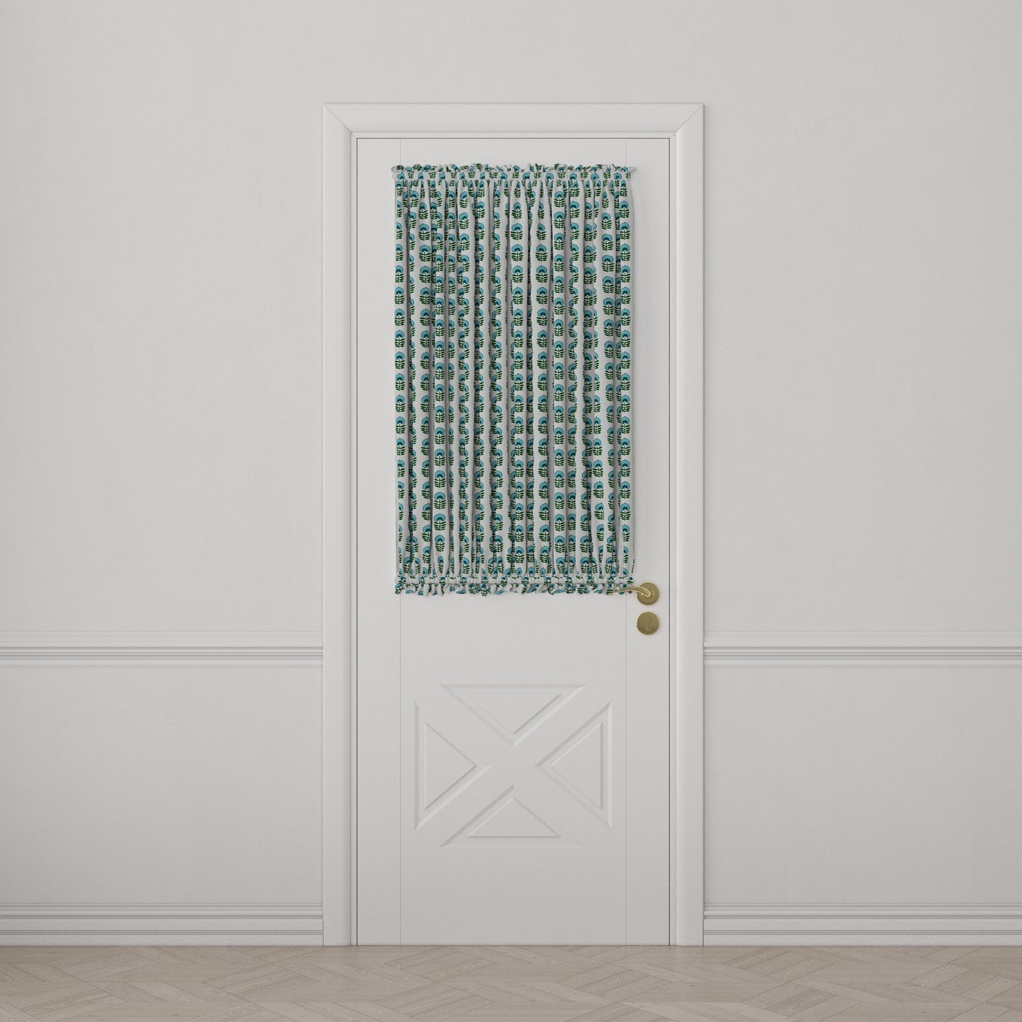 Dual Rod Pocket Curtains in Mini Florals - Forest