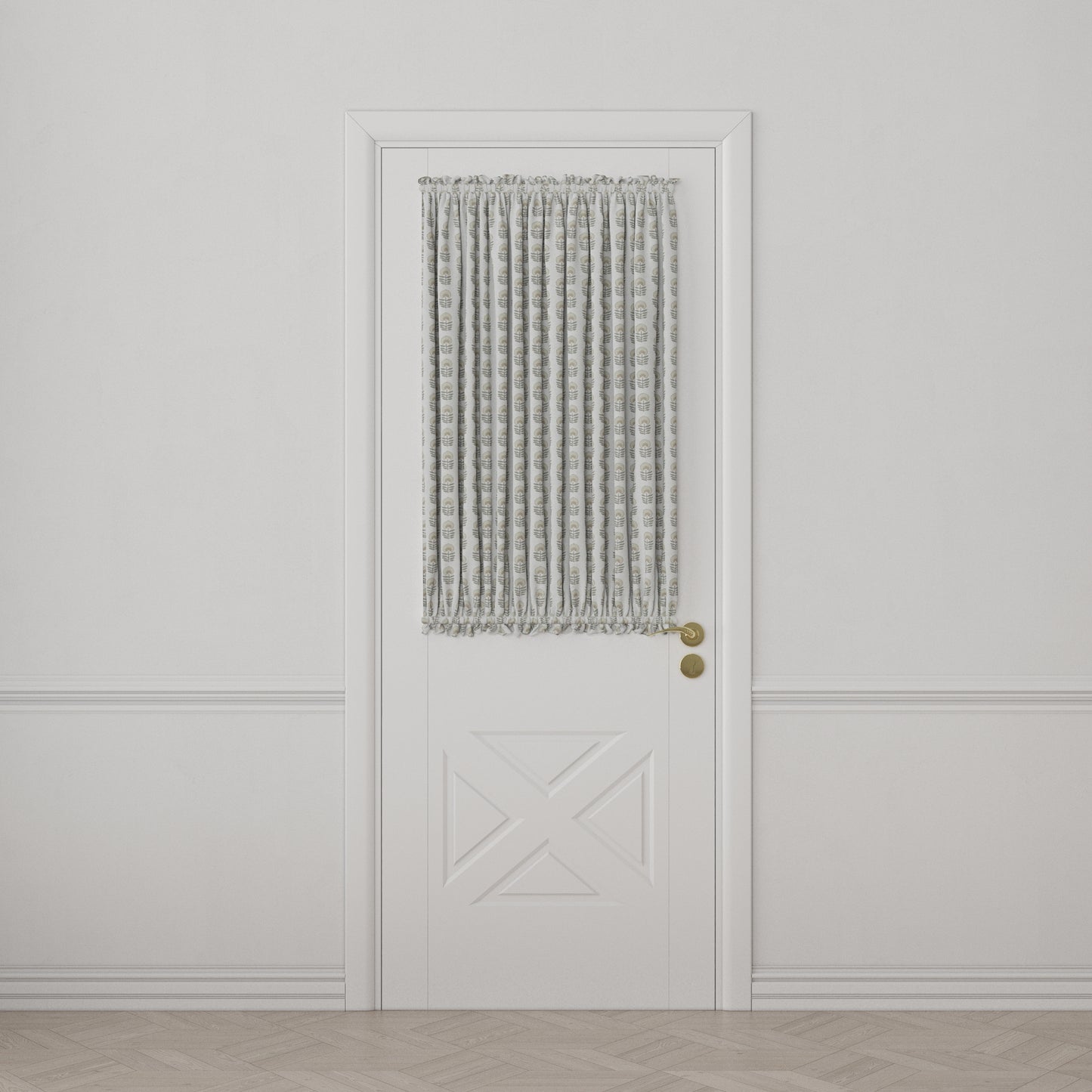 Dual Rod Pocket Curtains in Mini Florals - Ivory