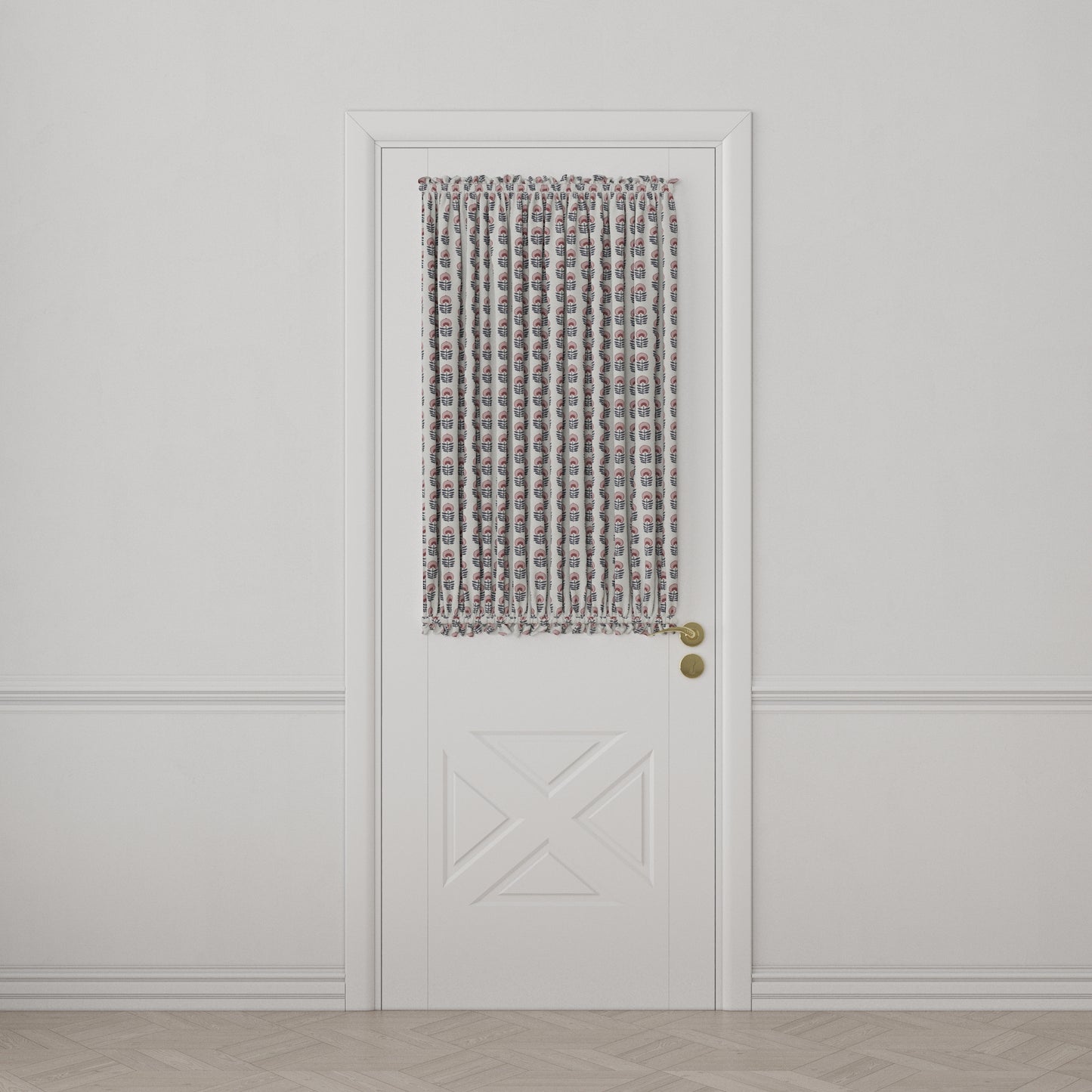 Dual Rod Pocket Curtains in Mini Florals - Mulberry