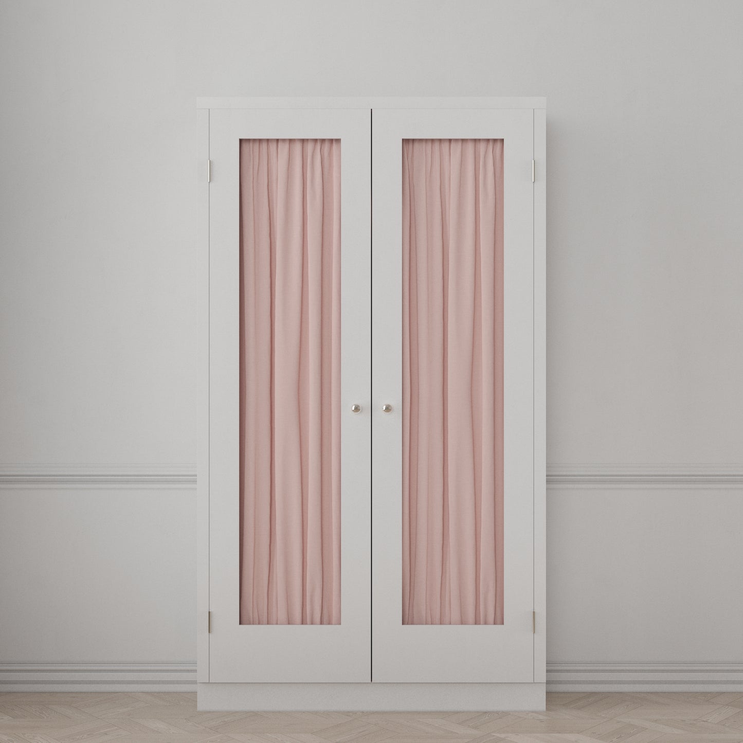 Dual Rod Pocket Curtains in Classic Linen - Blush