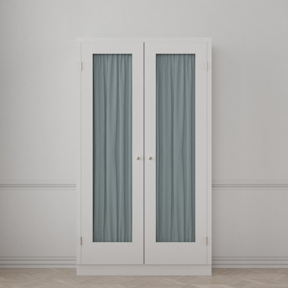 Dual Rod Pocket Curtains in Classic Linen - Storm
