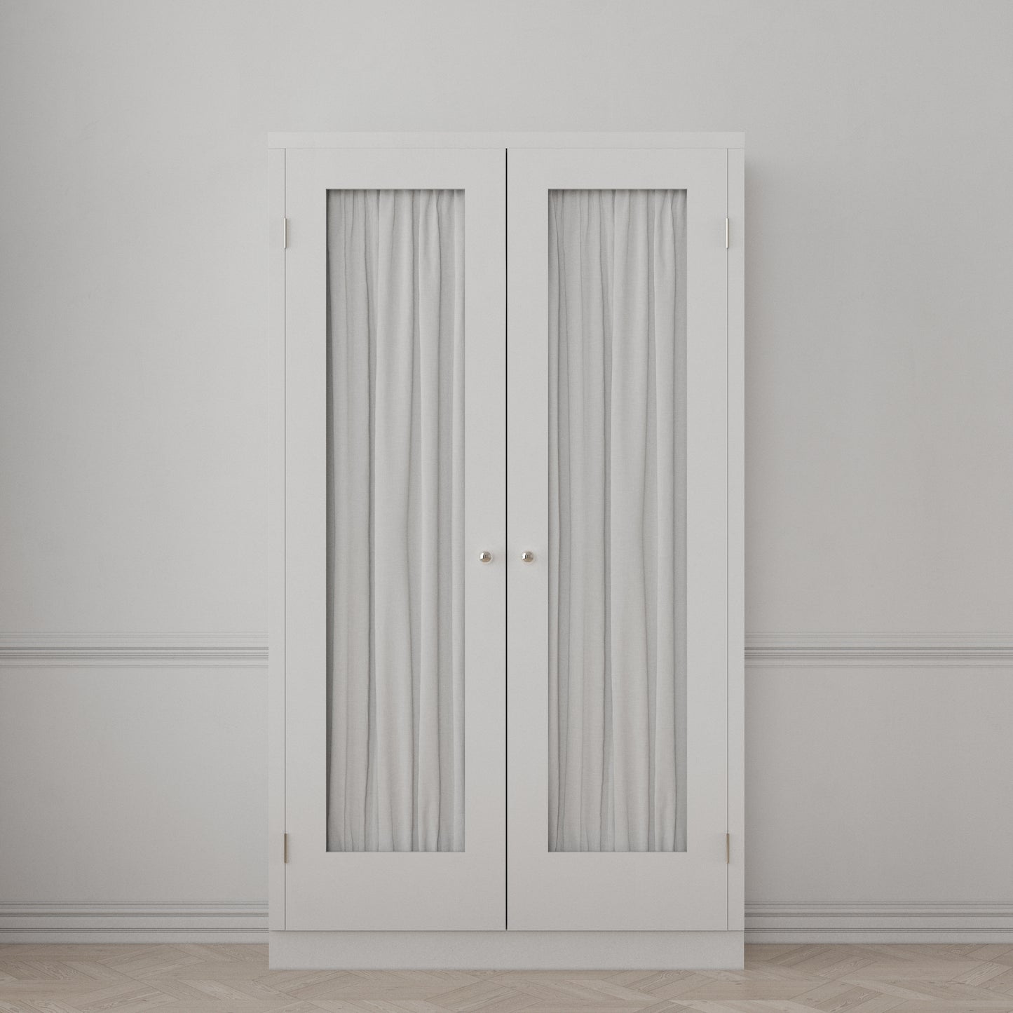 Dual Rod Pocket Curtains in Classic Linen - White