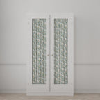 Dual Rod Pocket Curtains in Cottage Flowers - Cool Blue