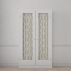 Dual Rod Pocket Curtains in Cottage Flowers - Vanilla