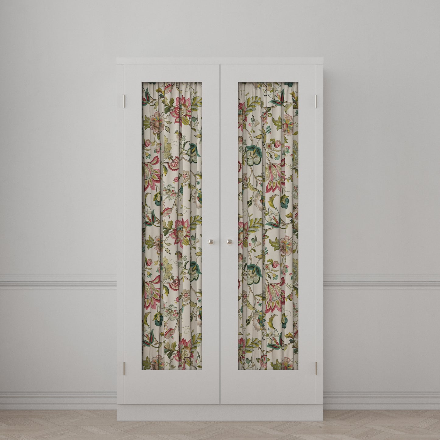Dual Rod Pocket Curtains in Fleur de Leaf - Blossom
