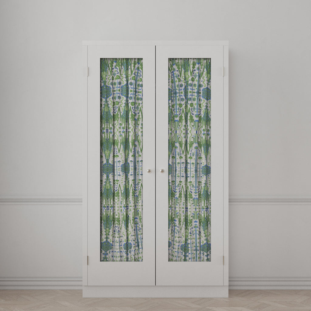 Dual Rod Pocket Curtains in Ikat Believe It - Kelly