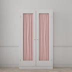 Dual Rod Pocket Curtains in Baldwin - Scarlet