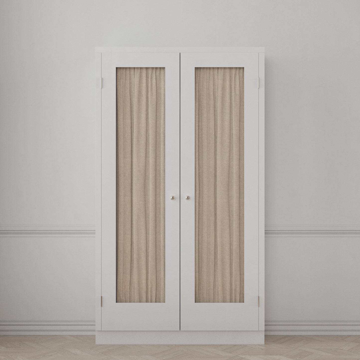 Dual Rod Pocket Curtains in Linen Sheer - Ecru