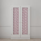 Dual Rod Pocket Curtains in Toile - Strawberry