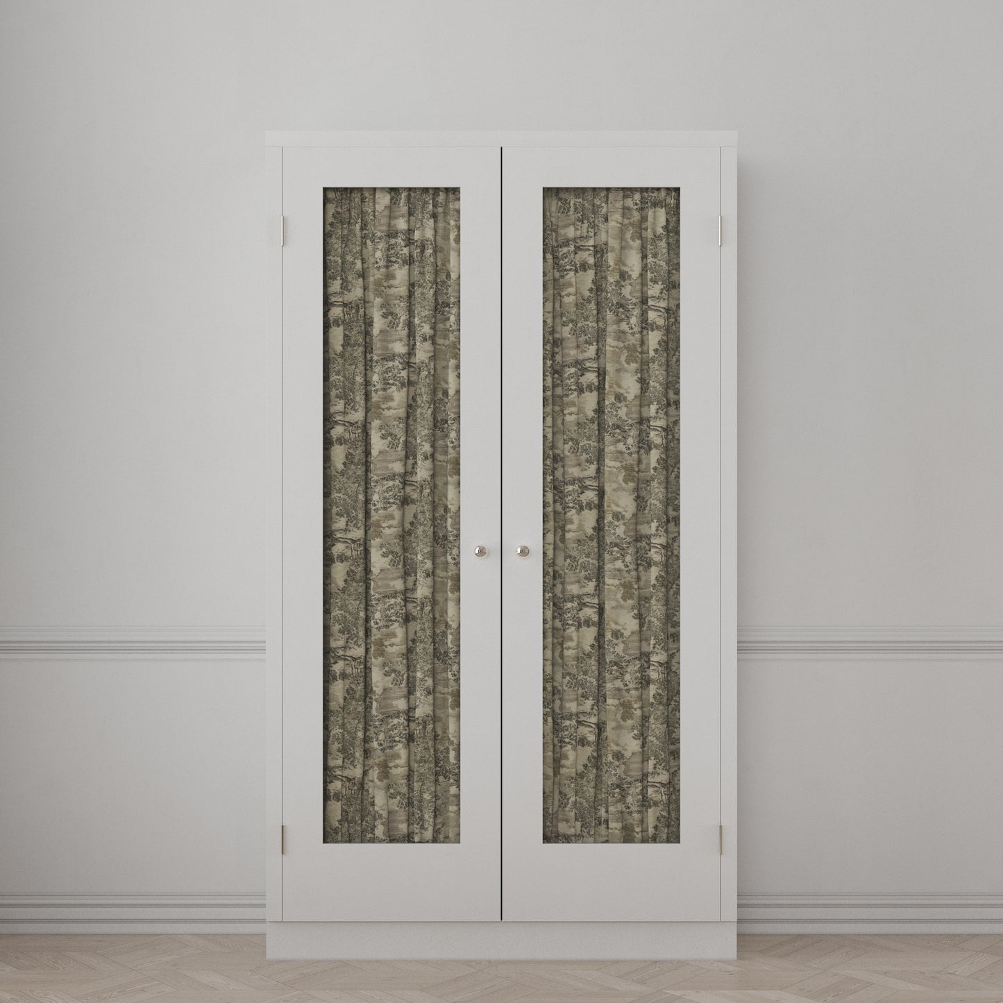 Dual Rod Pocket Curtains in Country Toile - Onyx