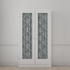Dual Rod Pocket Curtains in Country Toile - Sapphire