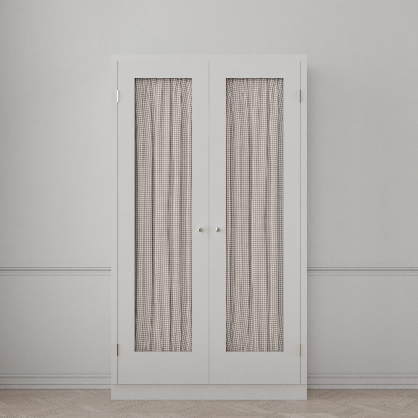 Dual Rod Pocket Curtains in Gingham - Hay