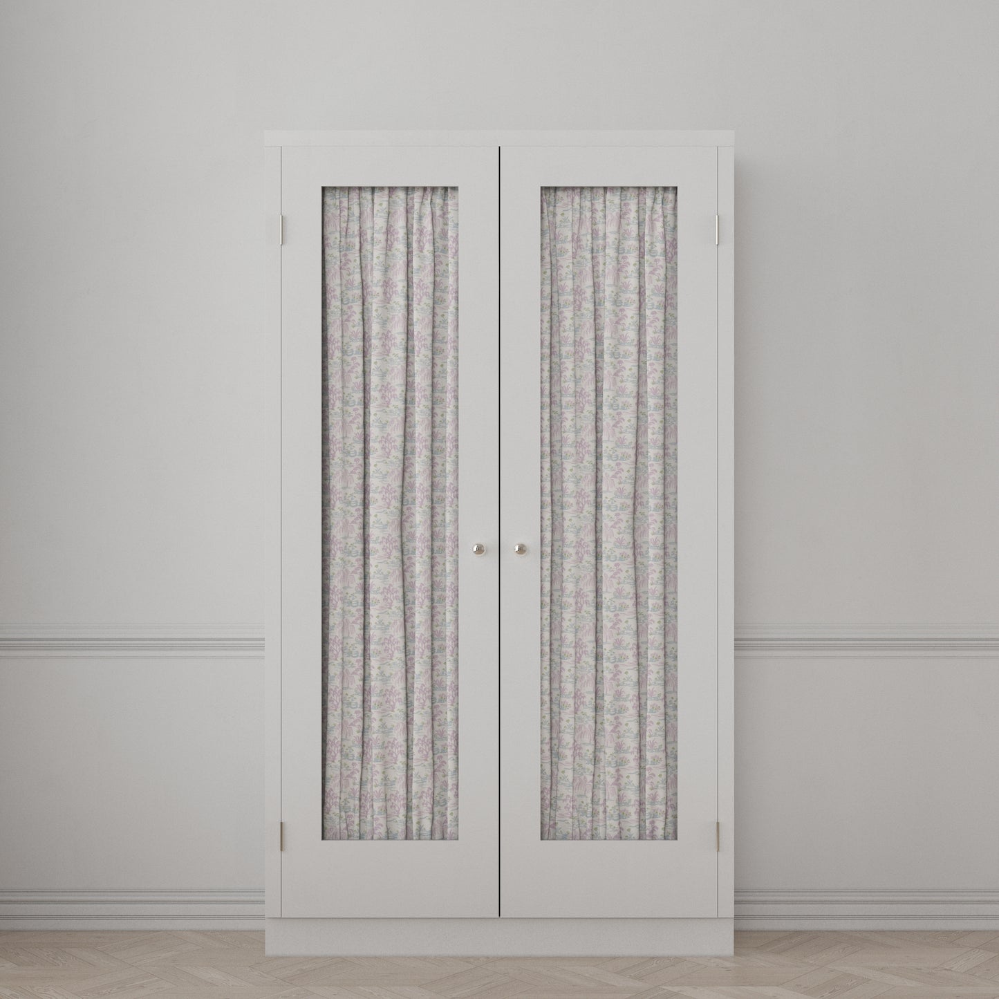 Dual Rod Pocket Curtains in Meadow - Lavender