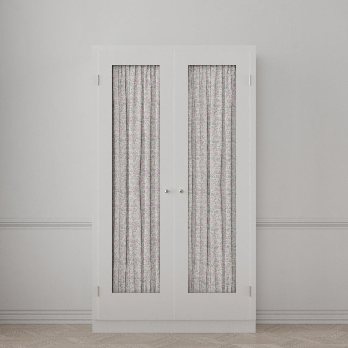 Dual Rod Pocket Curtains in Meadow - Lavender