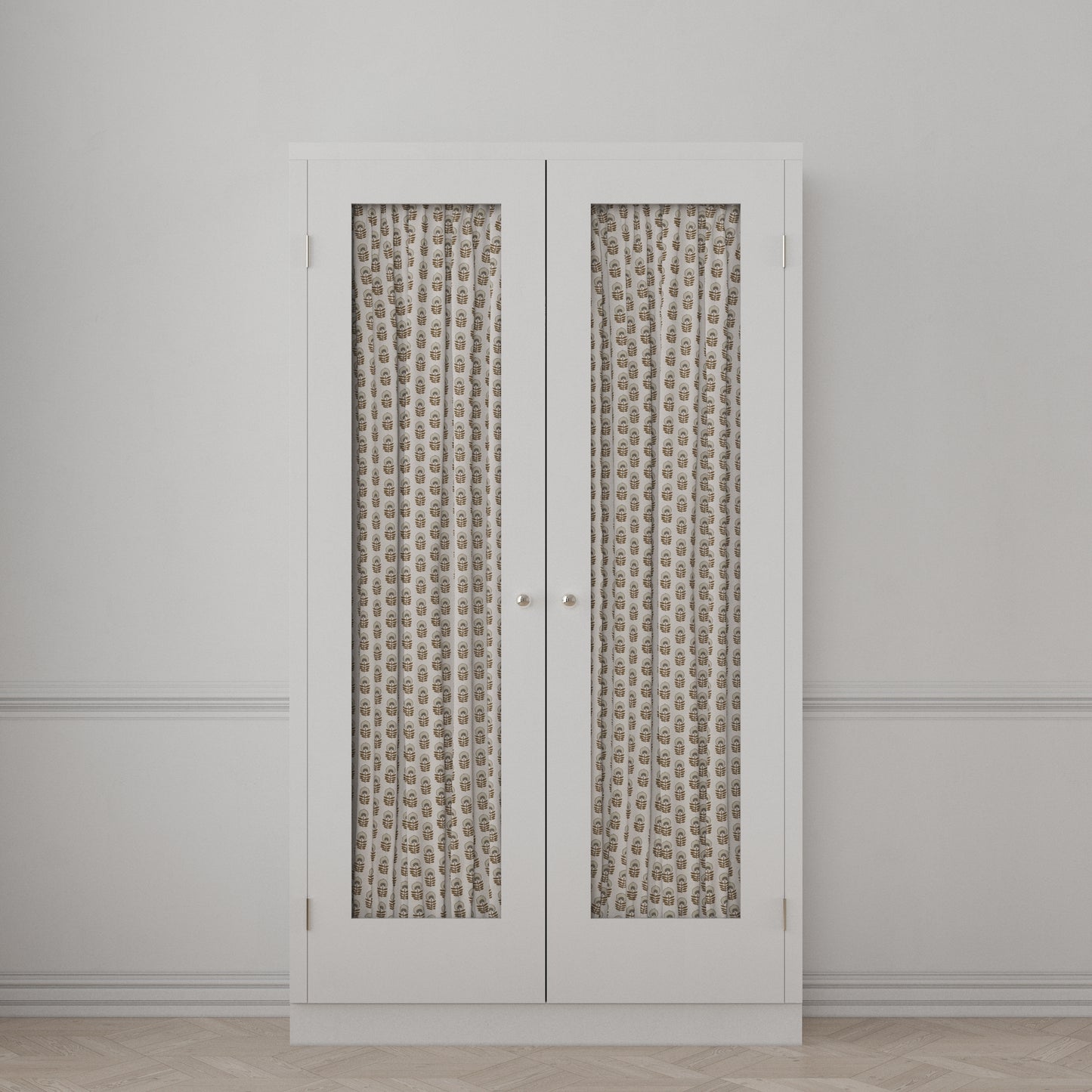Dual Rod Pocket Curtains in Mini Florals - Birch