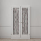 Dual Rod Pocket Curtains in Mini Florals - Mulberry