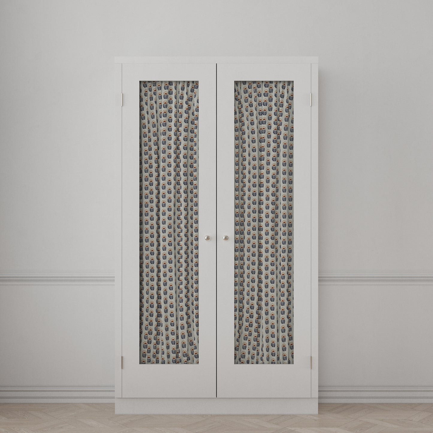 Dual Rod Pocket Curtains in Mini Florals - Pottery