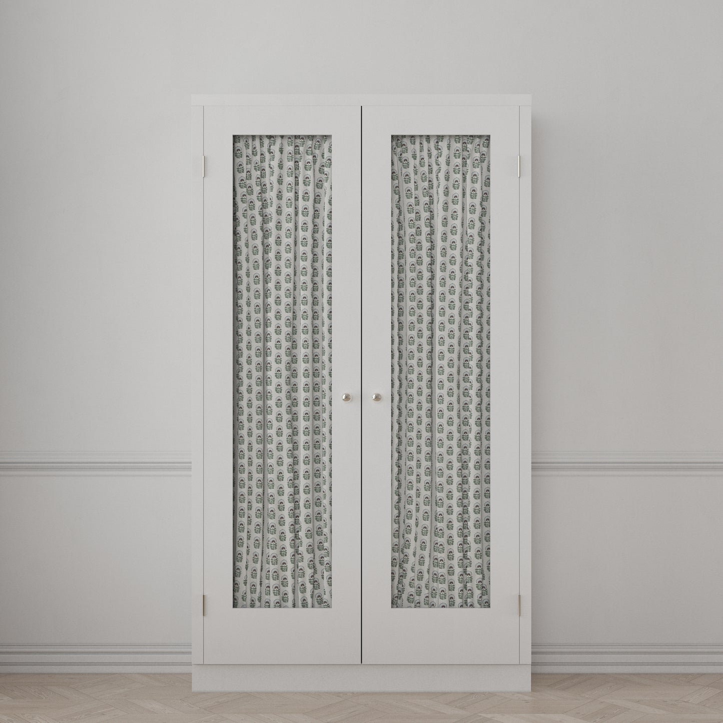 Dual Rod Pocket Curtains in Mini Florals - Sky Garden