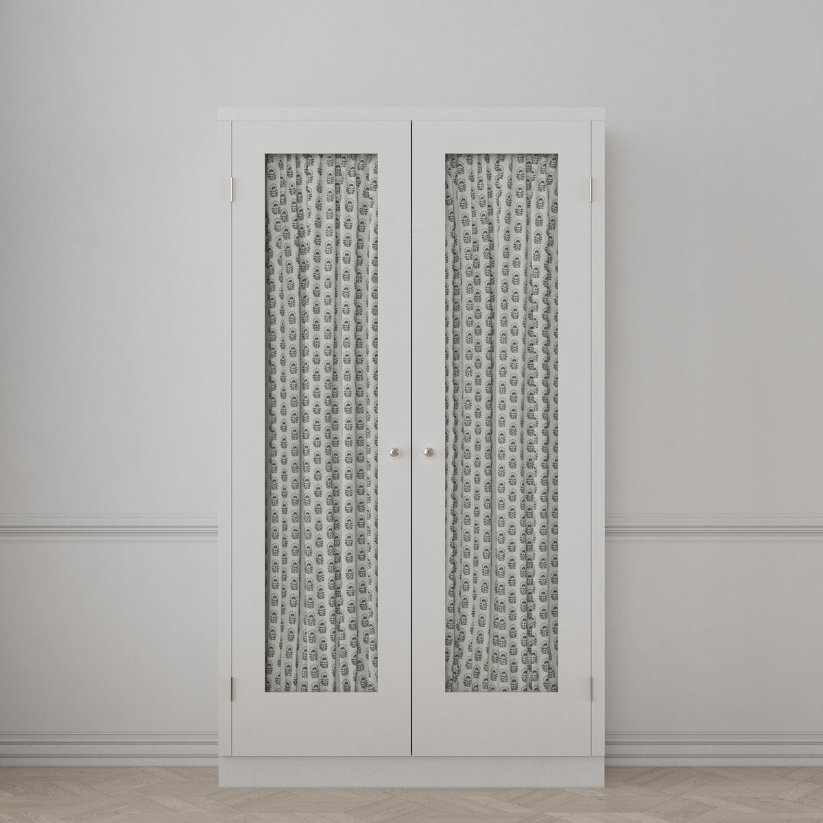 Dual Rod Pocket Curtains in Mini Florals - Sky Garden