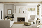 Large Lumbar Pillow in Tartan - Cappuccino