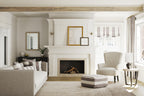 Relaxed Roman Shade in French Laundry Stripe - Midnights
