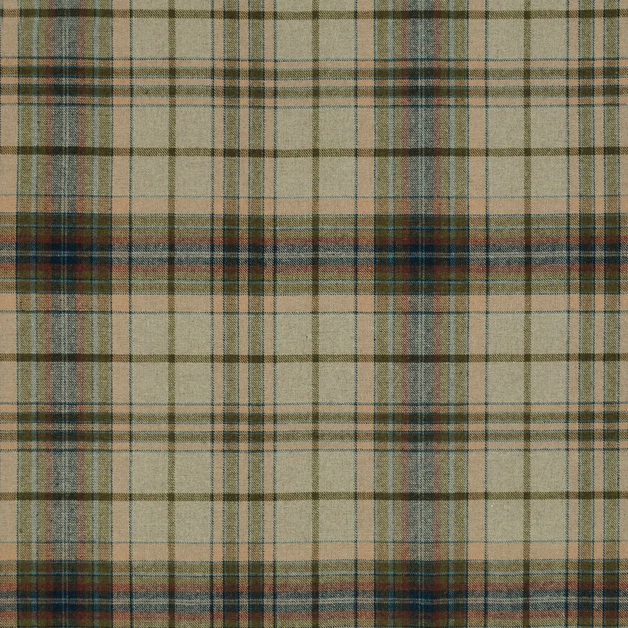 Convertible Drapery in Tartan - Cappuccino