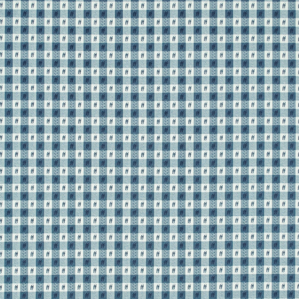 Relaxed Roman Shade in Luxe Gingham - Chambray