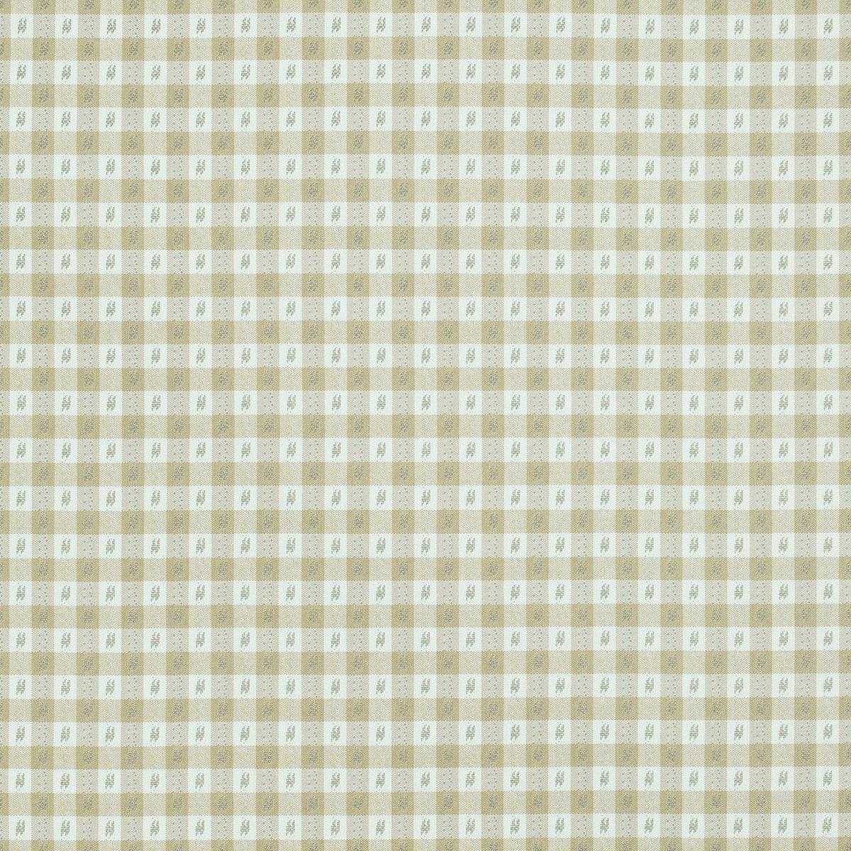 Relaxed Roman Shade in Luxe Gingham - Wheat