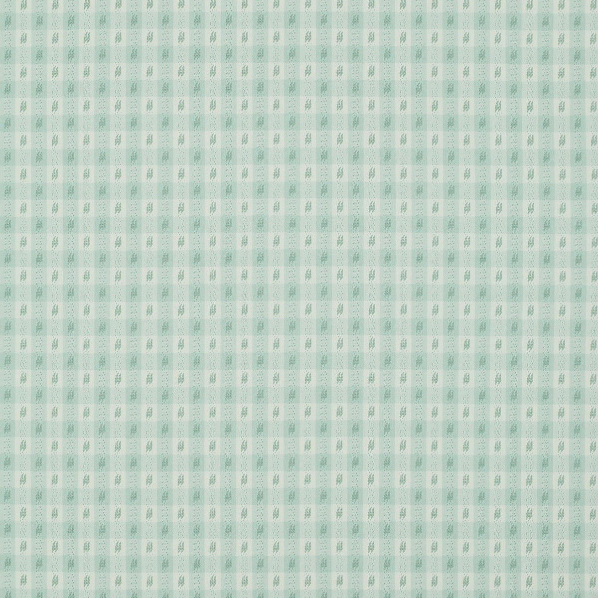 Relaxed Roman Shade in Luxe Gingham - Spa