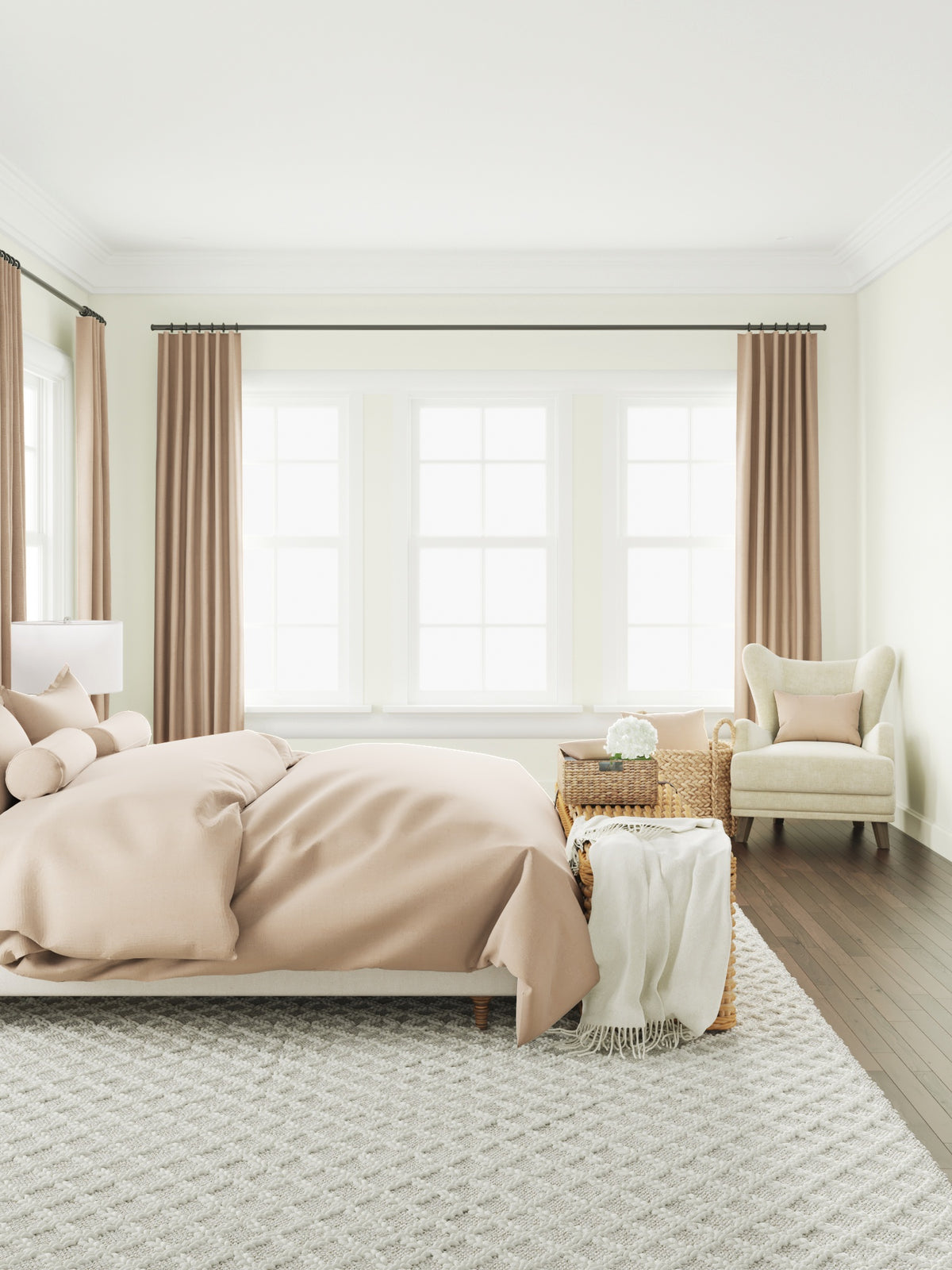 Duvet Cover in Slubby Linen - Caramel