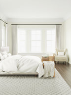 Convertible Drapery in Slubby Linen - White