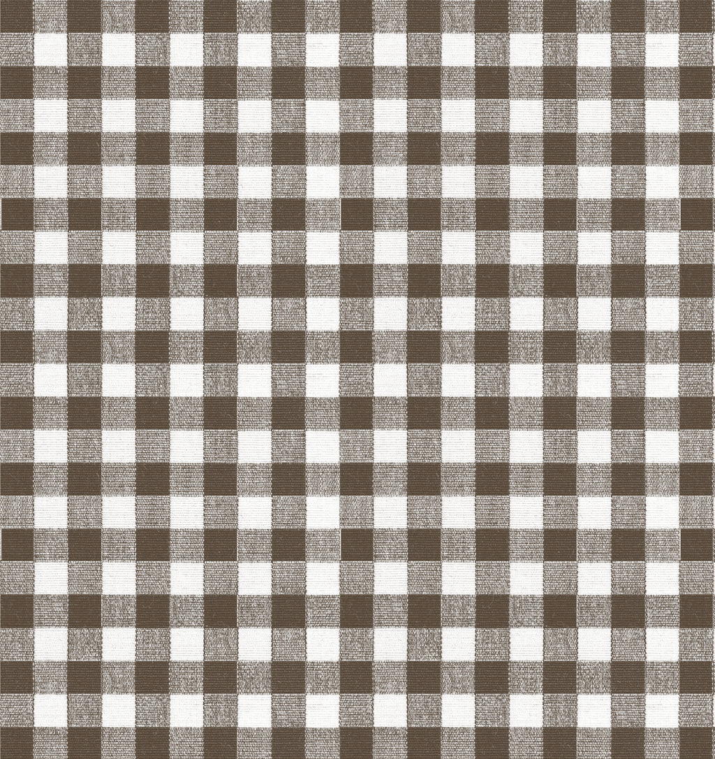 Ruffle Bedskirt in Gingham - Chestnut