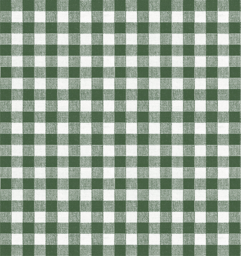 Pinch Pleat Drapery in Gingham - Fir