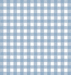 Ruffle Bedskirt in Gingham - Blue Jean