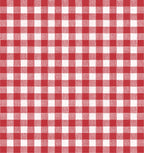 Pinch Pleat Cafe Curtains in Gingham - Cherry