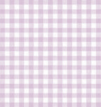 Circular Throw Pillow in Gingham - Lilac