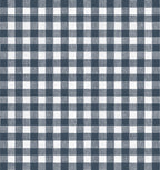 Euro Pleat Drapery in Gingham - Navy
