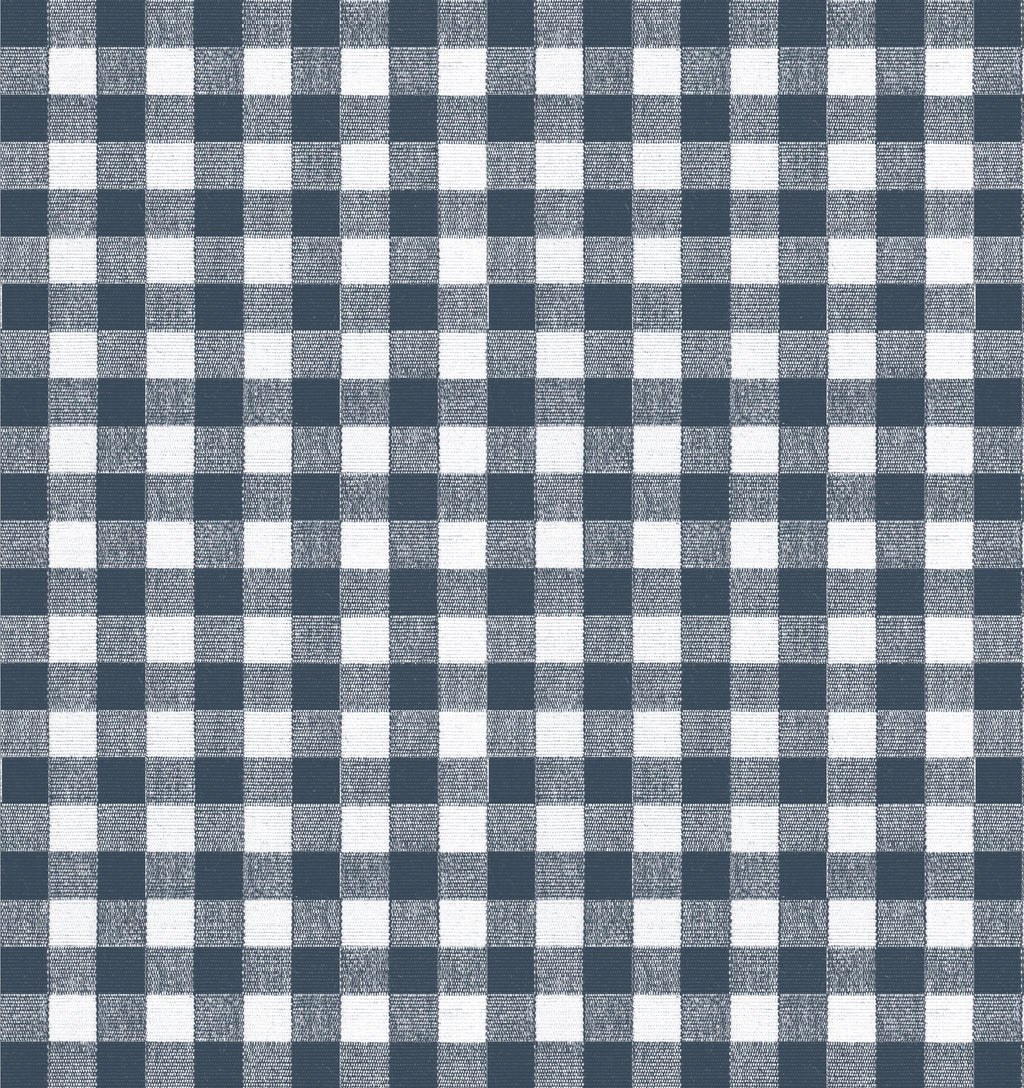 Convertible Drapery in Gingham - Navy