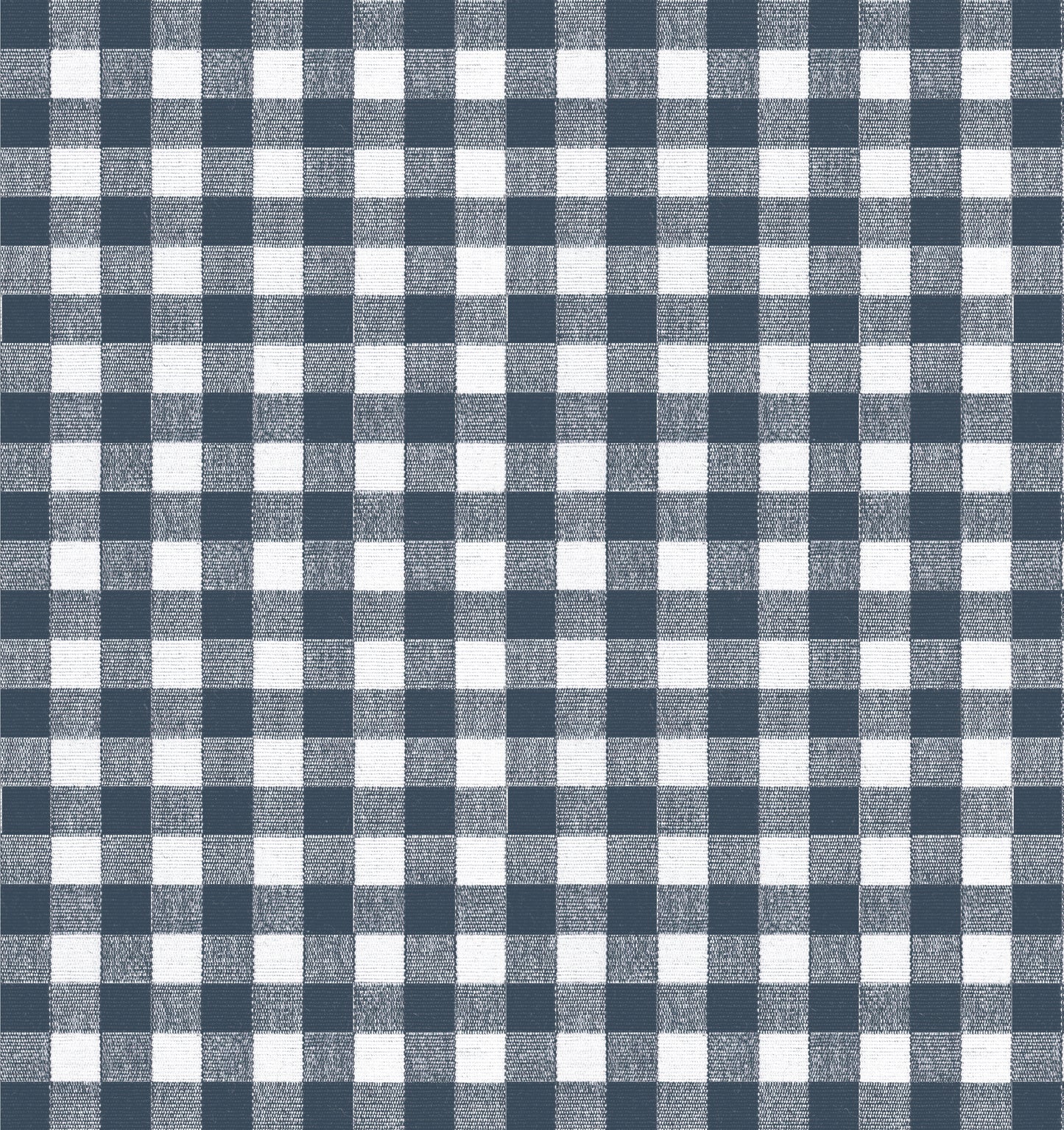 Dual Rod Pocket Curtains in Gingham - Navy
