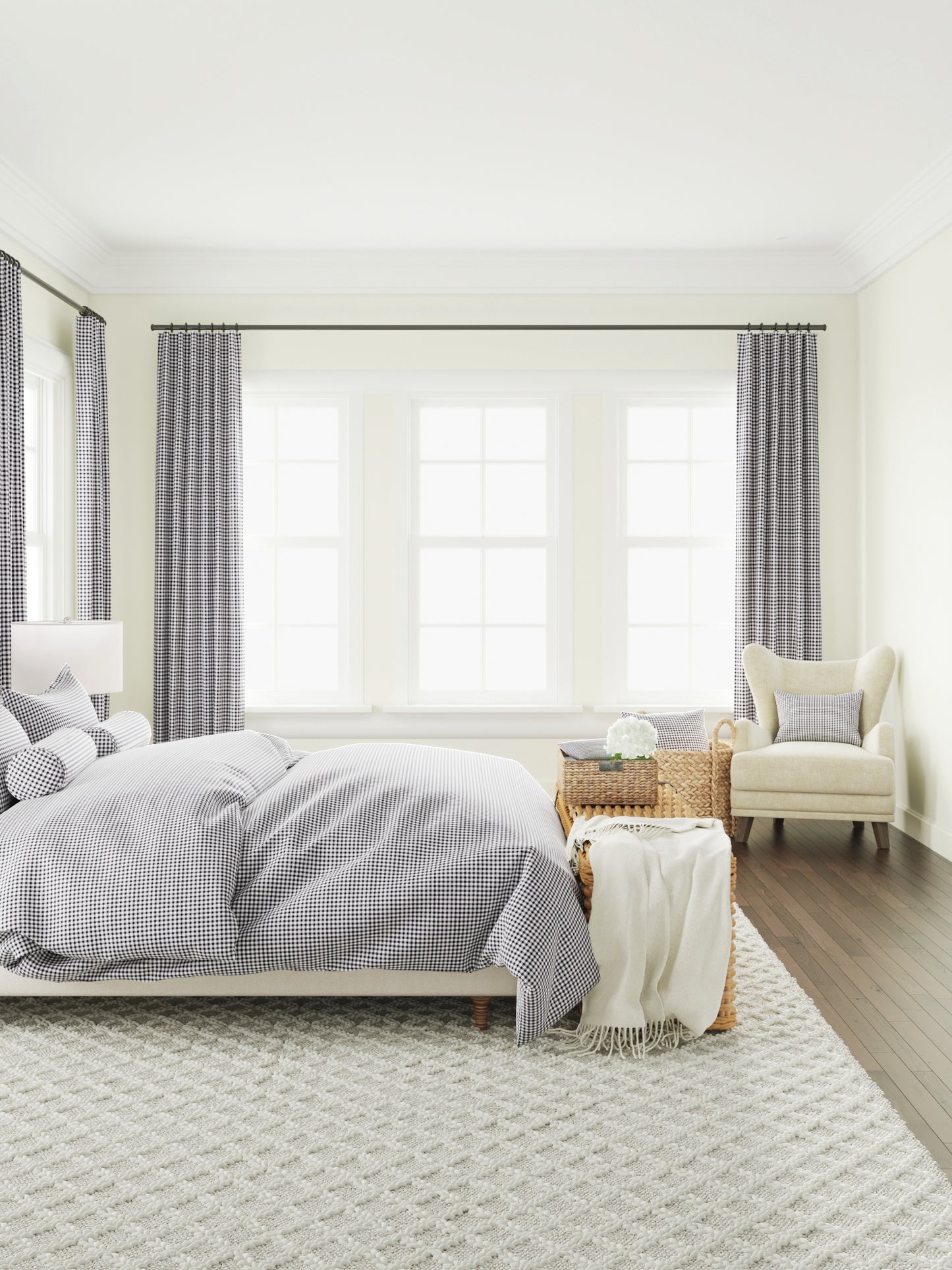 Duvet Cover in Gingham - Black