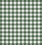 Circular Throw Pillow in Gingham - Fir