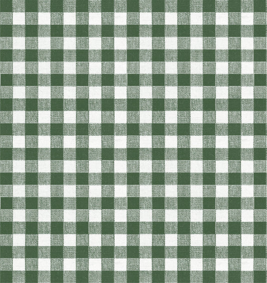 Custom Bench Cushion in Gingham - Fir