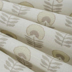 Square Pouf in Mini Florals - Ivory