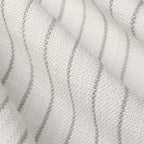 Pinch Pleat Cafe Curtains in Sand Dollar Stripes