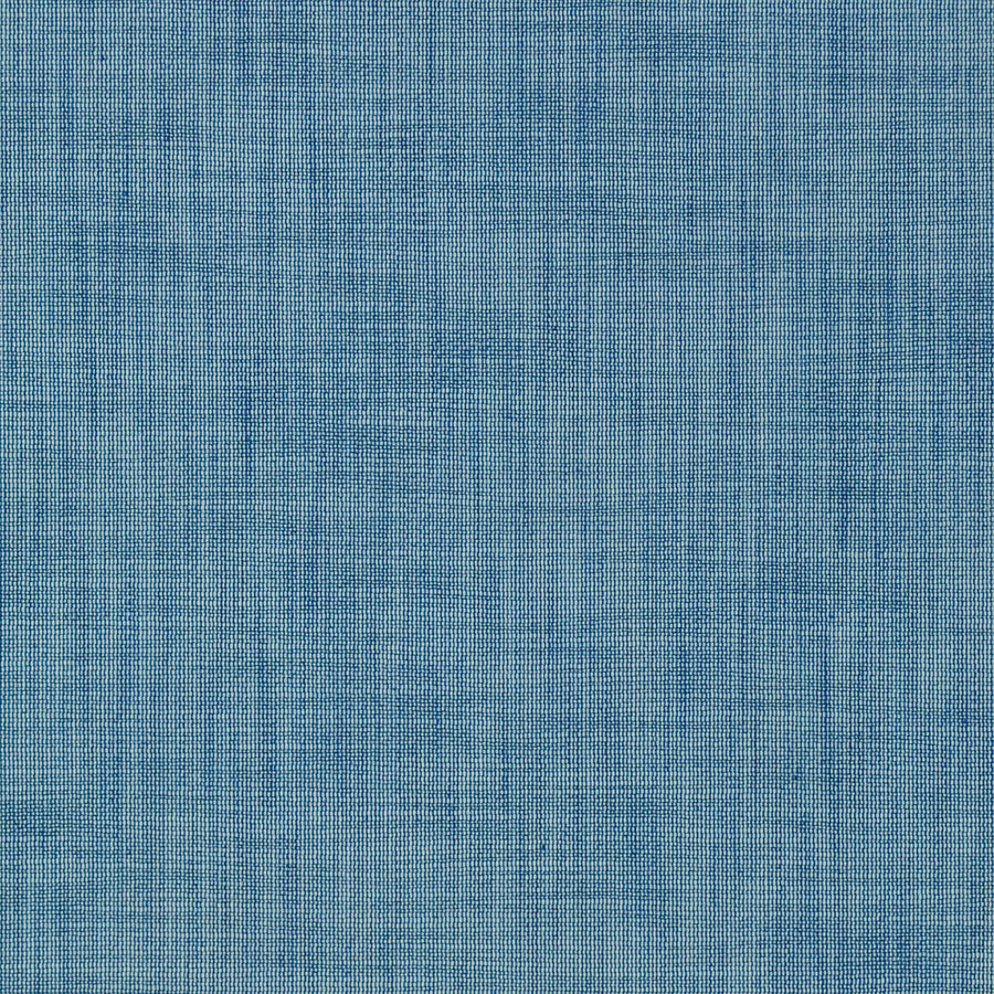 Custom Bench Cushion in Woven Cotton - Deep Blue
